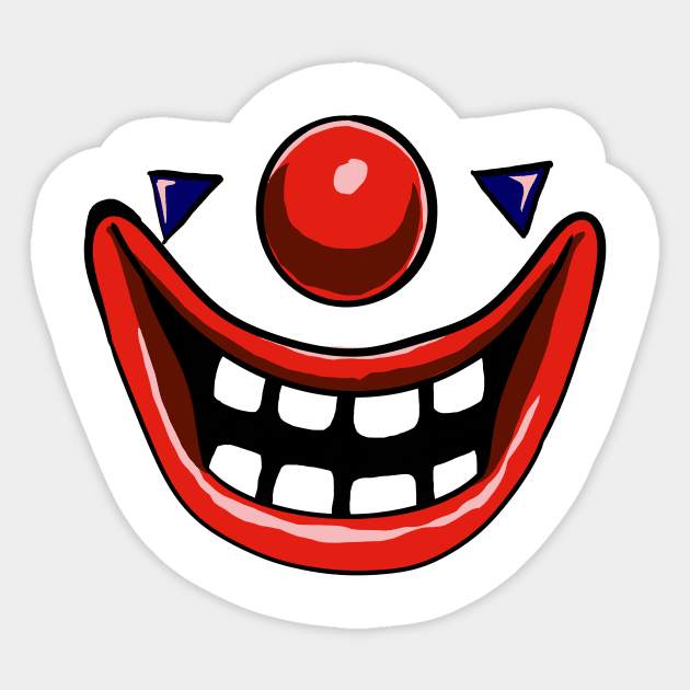 Laughing Clown Sticker by tabslabred